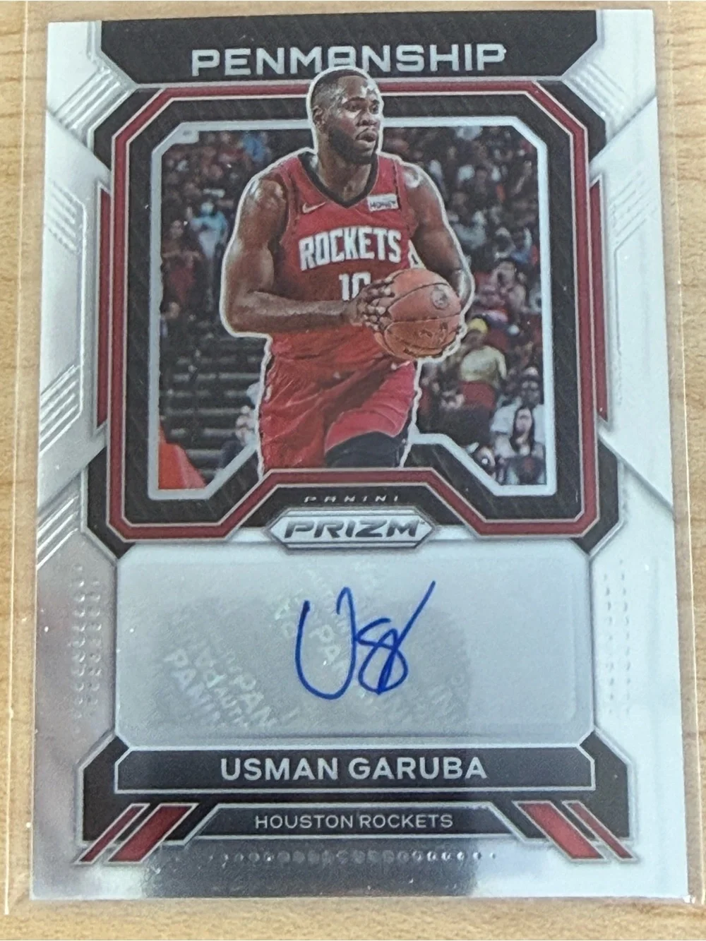 Panini Basketball Card - Red, White, Black Accents